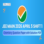 JEE Main 2026 April 5 Shift 1 Chemistry Question Paper with Solution Pdf